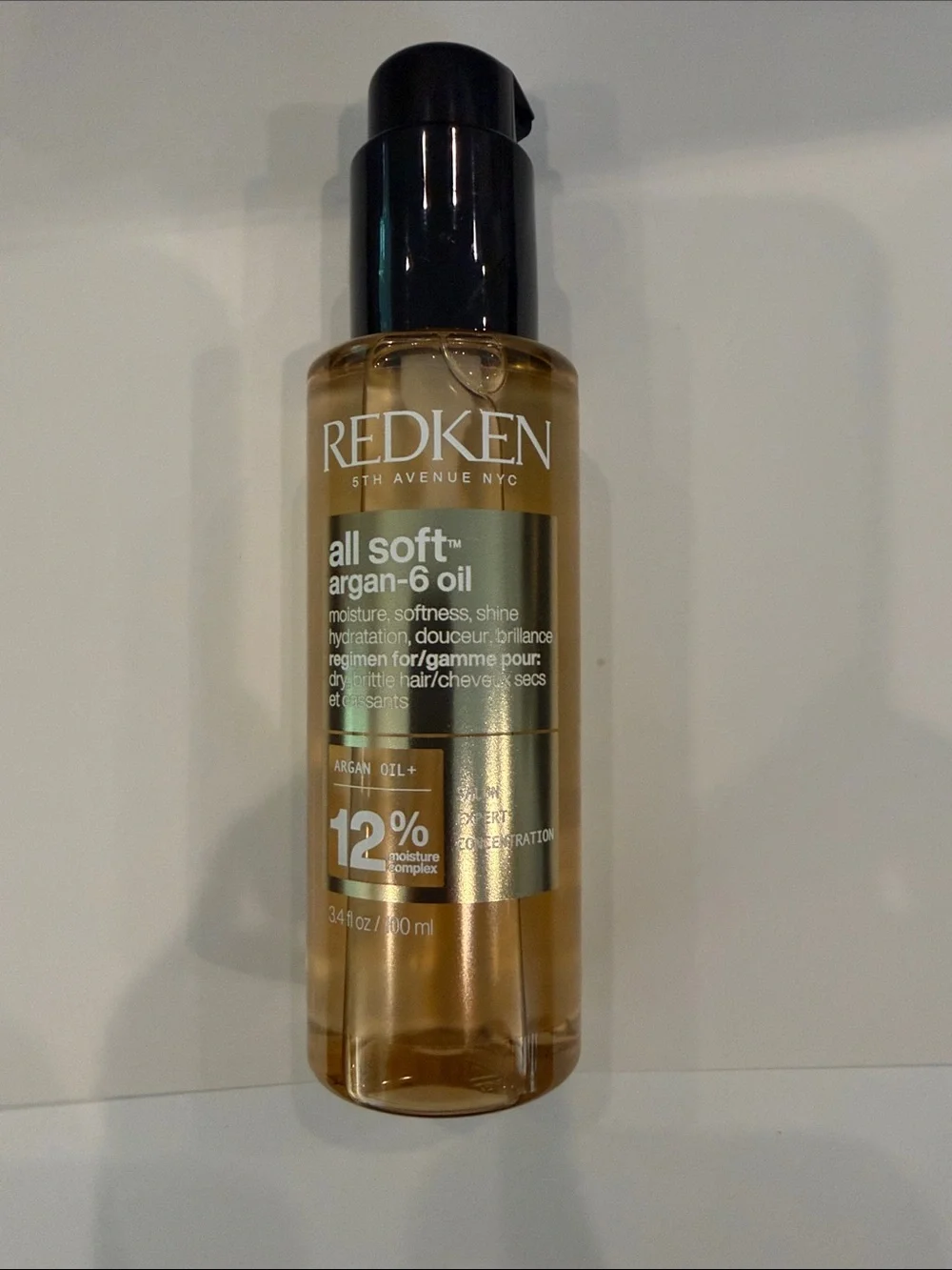Redken All Soft Argan-6 Oil 3.4 oz new and sealed